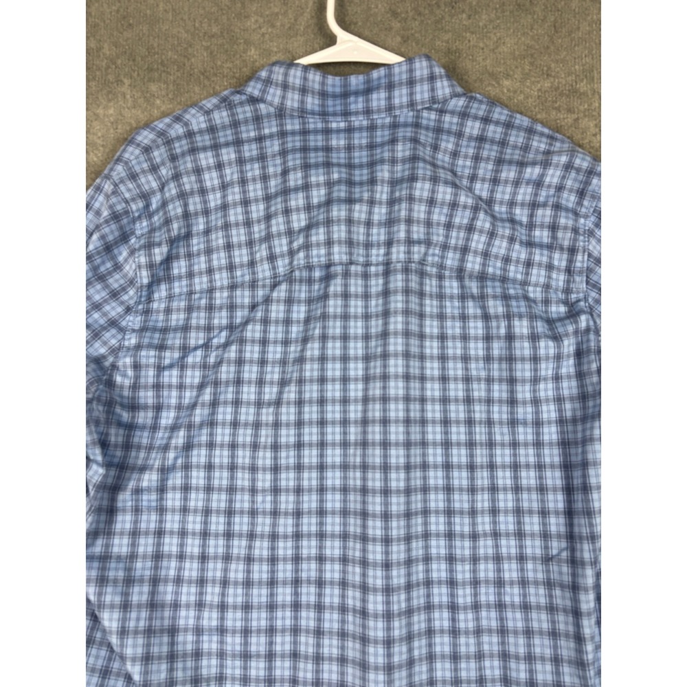 L.L. Bean Rapid River Fishing Shirt Plaid Long Sleeve Size M Blue - Picture 5 of 9